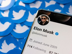 Elon Musks Twitter-Profil.