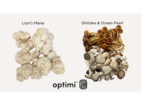 Optimi Health Lion's Mane and Shiitake & Ocean Pearl mushrooms.