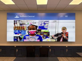 Photo Caption 1: The newly installed video wall at Suffern Central School District is enabled by an all Key Digital infrastructure