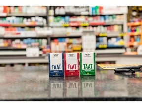 Following ADCO's acquisition by TAAT®, it will continue to operate three tobacco outlets in Ohio where legacy brands of tobacco cigarettes are carried alongside TAAT® Original, Smooth, and Menthol. The Company intends to integrate store-level consumer research into the operations of these tobacco outlets and leverage the resulting insights to optimize its tactics for retail merchandising and activation. All three TAAT® varieties are pictured above in a Nevada tobacco retailer earlier in 2022.