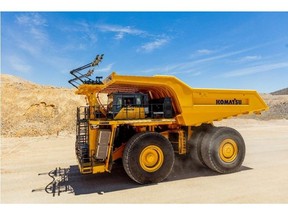 The advantage of trolley-power is that the electrical power drawn to move the haul truck is generated from a cleaner source than that of the diesel engine while also improving fleet productivity.