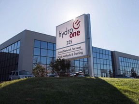 Hydro One Ltd. says chief executive Mark Poweska is stepping down. A Hydro One office is pictured in Mississauga, Ont. on Wednesday, Nov. 4, 2015.