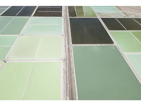Brine pools at the Albemarle Corp. Lithium mine in Calama, Antofagasta region, Chile, on Tuesday, July 20, 2021. Albemarle Corp., the world's biggest producer of lithium, is fast-tracking advanced forms of the metal that could result in better batteries for electric vehicles.
