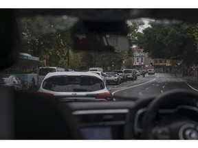 Vehicles sit in traffic in Sydney, Australia, on Monday, Feb. 28, 2022. Australia is scheduled to release gross domestic product (GDP) figures on March 2. Photographer: Brent Lewin/Bloomberg
