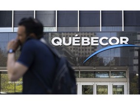 Quebecor headquarters in Montreal, Quebec, Canada, on Monday, May 9, 2022. To close one of Canada's biggest-ever takeovers, Rogers Communications Inc. may need help from an unlikely ally: a rival telecommunications company, Quebecor Inc., led by an outspoken Quebec separatist with a penchant for lawsuits.