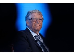 Bill Gates, co-chairman of the Bill and Melinda Gates Foundation, during a panel session on day two of the World Economic Forum (WEF) in Davos, Switzerland, on Tuesday, May 24, 2022. The annual Davos gathering of political leaders, top executives and celebrities runs from May 22 to 26.