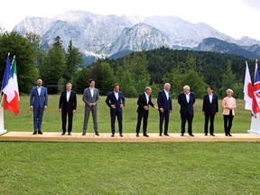 G-7 leaders in Elmau, Germany.