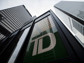 A Toronto-Dominion Bank branch in Toronto.