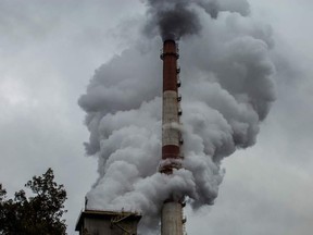 Smoke rises from a factory in Brazil.