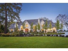 The stunning 11,900-square-foot custom home sits along Victoria's most coveted stretch of oceanfront in the heart of the Uplands.