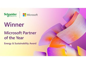Schneider Electric recognized as the 2022 Microsoft Energy & Sustainability Partner of the Year