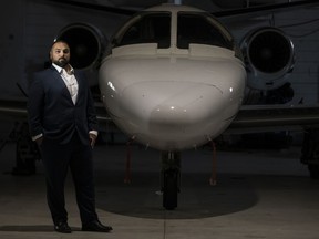 Chris Nowrouzi, CEO and Co-Owner of FlyGTA, is photographed at Buttonville Airport in Markham, Ontario on Saturday June 25, 2022.