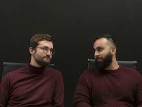 Mikael Castaldo (left) and Osama Siddique, co-founders of Kruzee, are photographed in their Toronto office on Monday June 6, 2022.