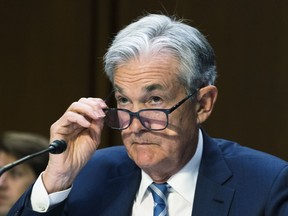 Federal Reserve Chairman Jerome Powell speaks to the Senate Banking, Housing and Urban Affairs Committee, as he presents the Monetary Policy Report to the committee on Capitol Hill, Wednesday, June 22, 2022, in Washington.