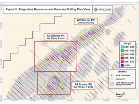 Maga Area Resources and Reserve Drilling Plan View