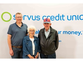 Congratulations to this year's contest winners Veet and Irma Luck. Servus members since 1989, the Luck's winning entry came from the Profit Share® Rewards cash they earned in 2021. The couple is retired and are looking forward to using part of their $1 million winnings to put their granddaughter through university.