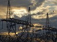 Power lines lead away from the Darlington Nuclear Power Plant in Ontario.