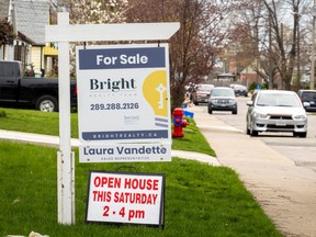 A home for sale on Emerald Street in Hamilton, Ontario.