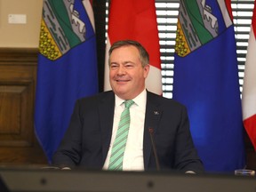Alberta Premier Jason Kenney prior to a meeting in Calgary.