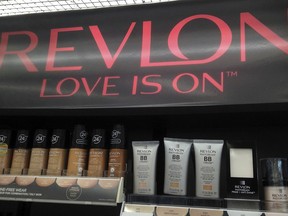 FILE - Revlon products are on display in a store, Tuesday, July 5, 2016, in North Andover, Mass. Revlon, the 90-year-old multinational beauty company, has filed for Chapter 11 bankruptcy, Thursday, June 16, 2022, weighed down by a heavy debt load, disruptions to its supply chain network and surging costs.