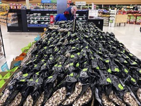 FILE - Bags of Pistachios are displayed at a grocery store in Mount Prospect, Ill., on, April 1, 2022. Consumer prices surged 8.6% last month from 12 months earlier, faster than April's year-over-year surge of 8.3%, the Labor Department said Friday, June 10, 2022.