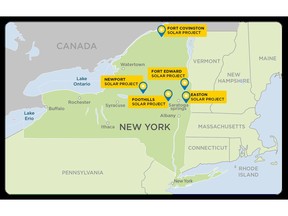 Map of the projects included in this announcement.