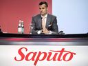 Saputo Inc. CEO Lino Saputo Jr. at the company's annual general meeting in Laval, Quebec, in 2018.