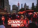 A Stranger Things 4 fan event in New York.