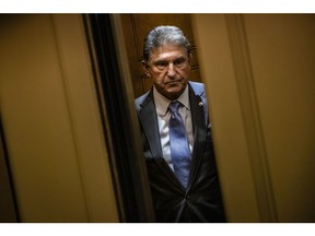 Manchin, a Democrat from a coal- and gas-rich state with a personal fortune tied to fossil fuel, is in a position to make or break legislation. Photographer: Samuel Corum/Getty Images