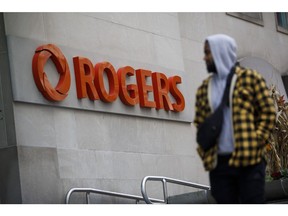Rogers headquarters in Toronto, Ontario, Canada, on Friday, Oct. 22, 2021. Edward Rogers defeated an effort to limit his voting power at Rogers Communications Inc., paving the way for his extraordinary attempt to replace five directors on the company's board with his allies.