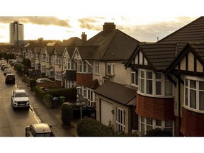 Residential homes in Kingston upon Thames, UK.