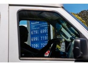 Fuel prices at a Chevron gas station in San Francisco, California, US, on Thursday, June 9, 2022. Stratospheric Fuel prices have broken records for at least seven days with the average cost of fuel per gallon hitting $4.96 as of June 8, according to the American Automobile Association. Photographer: David Paul Morris/Bloomberg