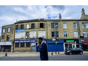 Closed-down shops in Bradford, UK, on Saturday, July 2, 2022. UK consumers are starting to crumple in the face of soaring prices, according a series of reports that paint a grim picture of the nation's cost of living crisis.