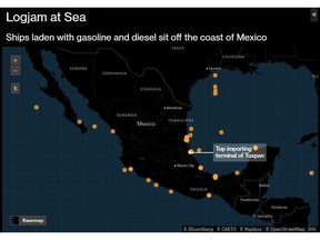 About 60 ships wait to discharge fuels for the Latin American nation