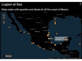Mexico Has Tanker Traffic Jam as Pemex Splurges on Foreign 7 About 60 ships wait to discharge fuels for the Latin American nation