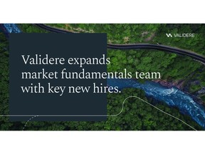 Validere expands market fundamentals team with key new hires.
