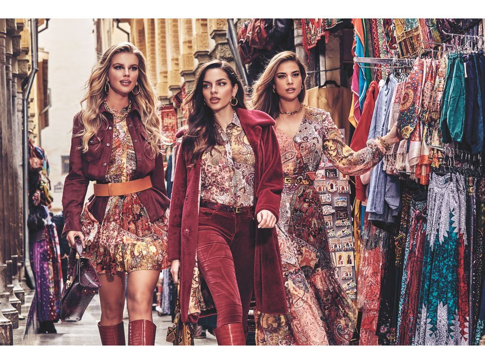 Casa Grande model in Guess brand's fall campaign