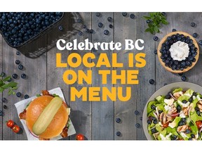 The Celebrate BC menu showcasing local B.C.-grown ingredients is available at all White Spot Restaurant locations across British Columbia from July 25 to September 4
