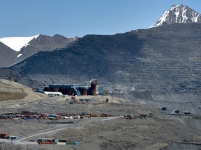 A view of the Kumtor gold mine, in Kumtor 350 kilometers east of Bishkek, Kyrgyzstan on May 28, 2021.