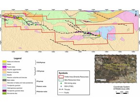 Geology map, Nuevo Tintillo