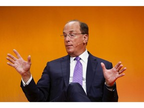 Larry Fink, chief executive officer of BlackRock Inc. Photographer: Alex Kraus/Bloomberg