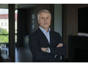 Yuriy Vitrenko, CEO of Naftogaz at his office in Kyiv, on July 14.