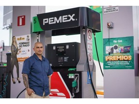 Eduardo Faustino Alonso Maldonado, 45, director of operations at Grupo GazPro poses for a portrait at a Pemex gas station which his company runs in Ciudad Jurez, Chihuahua State, Mexico on Thursday, July 21, 2022.