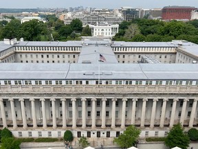 The U.S. Treasury Department in Washington DC.