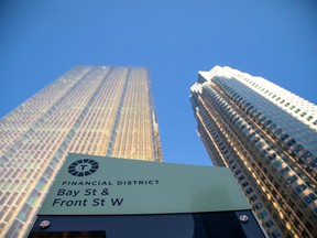 The financial district in Toronto.