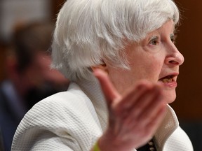 U.S. Treasury Secretary Janet Yellen on Capitol Hill in Washington, DC.