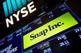 Snap Inc plummeted as much as 30 per cent in premarket trading.