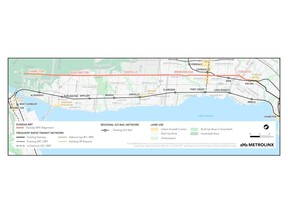 The Province intends for the Dundas BRT to eventually expand to Hamilton along the Dundas corridor.