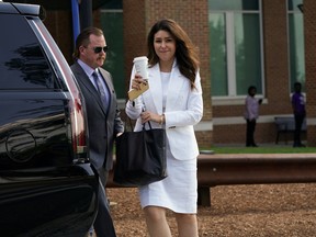 Johnny Depp's lawyer Camille Vasquez departs the courthouse after a day of deliberations in the Johnny Depp vs. Amber Heard defamation trial in Fairfax Virginia, US, May 31, 2022.