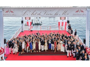 A party held for the Yacht Club of Monaco. Around 40 new members have joined the club, including British sailor Saskia Clark and former NBA basketball player Tony Parker. About a thousand people attended the party.